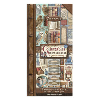 Vintage Library 6 x 12″ Paper Pad
