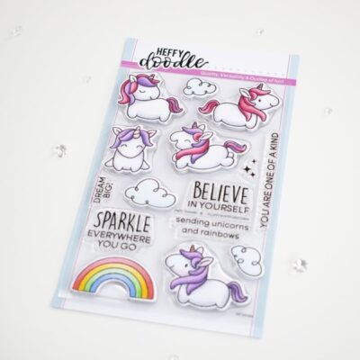Fluffy Puffy Unicorn Stamps