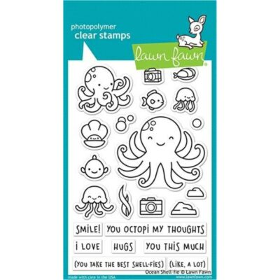 Lawn Fawn Ocean Shell-fie Stamps