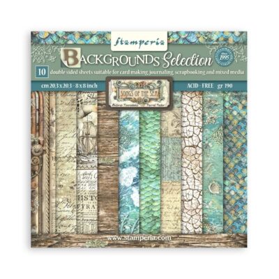 Songs of the Sea Backgrounds 8 x 8″ Paper Pad